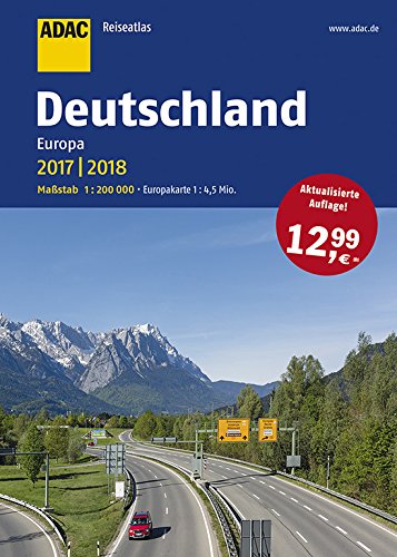 Beispielbild fr ADAC Reiseatlas Deutschland, Europa 2017/2018 1:200 000 zum Verkauf von WorldofBooks