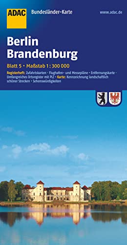 ADAC BundesländerKarte Deutschland Blatt 5 Berlin, Brandenburg 1:300 000 - Unknown.