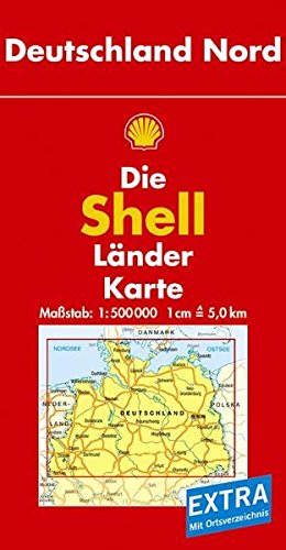 Beispielbild fr Shell Lnderkarte Deutschland Nord. 1 : 500 000. Mit Ortsverzeichnis und Reisefhrer zum Verkauf von medimops