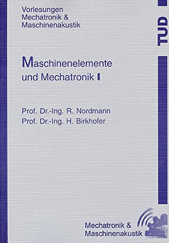 9783826593437: Maschinenelemente und Mechatronik I