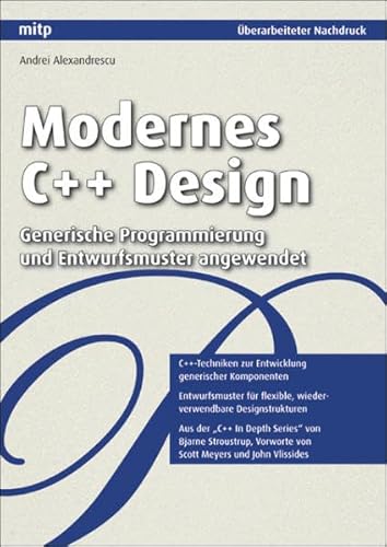 Imagen de archivo de Modernes C++ Design: Generische Programmierung und Entwurfsmuster angewendet a la venta por medimops