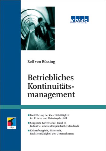 9783826614590: Betriebliches Kontinuittsmanagement.