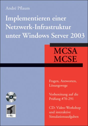 9783826616631: Implementieren einer Netzwerk-Infrastruktur unter Windows Server 2003 - MCSA/MCSE #70-291