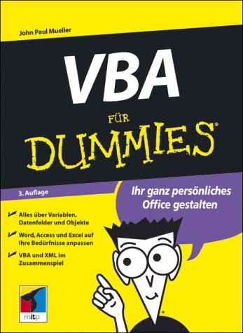 VBA fÃ¼r Dummies. Ihr ganz persÃ¶nliches Office gestalten. (9783826631467) by John Paul Mueller