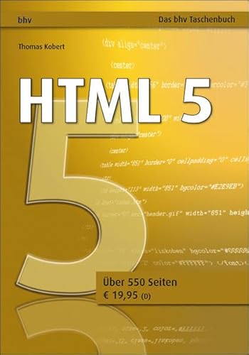 Beispielbild fr HTML 5 (bhv Taschenbuch) zum Verkauf von medimops