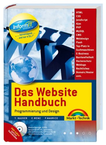 9783827240132: Das Website Handbuch. Programmierung und Design