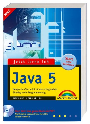 9783827241504: jetzt lerne ich Java 5 - Neu! jetzt das komplette Buch auch als PDF auf CD!