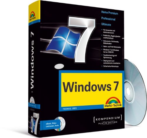 Imagen de archivo de Windows 7 - Platin Edition. Fr Home Premium, Professional und Ultimate Edition. Fr Anwender und Administratoren. Komplett in Farbe. Mit eBook und Video-Lektionen auf DVD. a la venta por medimops