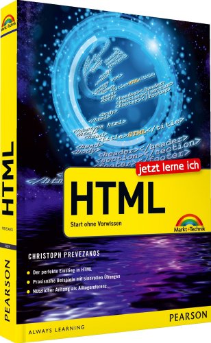 Imagen de archivo de Jetzt lerne ich HTML: Start ohne Vorwissen a la venta por medimops