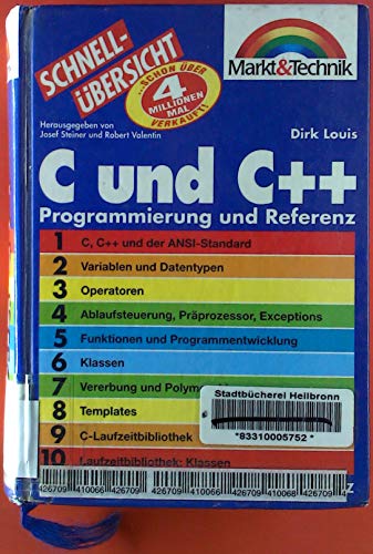 Beispielbild fr Schnellbersicht C und C++. Programmierung und Referenz zum Verkauf von medimops