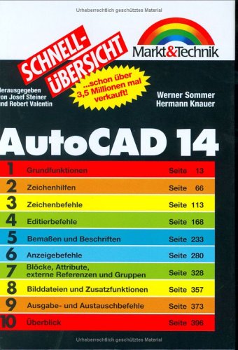 Beispielbild fr Schnellbersicht AutoCAD 14. zum Verkauf von Buchpark