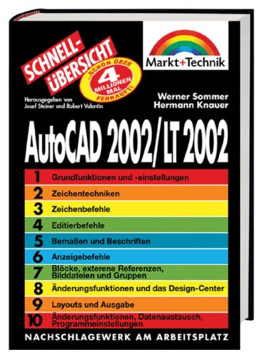 Beispielbild fr AutoCAD 2002 /LT 2002 - Schnellbersicht : Nachschlagewerk am Arbeitsplatz zum Verkauf von Buchpark