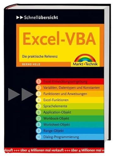 Beispielbild fr Excel-VBA Schnellbersicht: Die praktische Referenz (Schnellbersichten) zum Verkauf von medimops