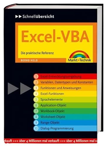 Stock image for Excel-VBA Schnellbersicht: Die praktische Referenz (Gebundene Ausgabe) von Bernd Held for sale by BUCHSERVICE / ANTIQUARIAT Lars Lutzer