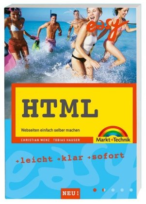 Beispielbild fr HTML easy. Webseiten einfach selber machen. Leicht, klar, sofort von Tobias Hauser (Autor), Christian Wenz HTML easy CSS Einsteiger Informatik EDV Programmiersprachen Homepage HTML 4 Programmierung Website Webpage Programmierwerkzeuge Wordpress Frontpage WWW World wide web Trauen Sie sich doch! Programmieren Sie zum ersten Mal Ihre eigene Website. Mit den EASY-Workshops ist das nicht schwer, macht Spa und gelingt auf jeden Fall. Lernen sie die Grundlagen von HTML, definieren Sie eigene Tags mit XHTML und vereinfachen Sie Ihre Layoutvorlagen mit CSS. ber den Autor: Tobias Hauser ist Autor, Trainer und Berater mit Schwerpunkt Webdesign und -entwicklung. Als ausgebildeter Grafikdesigner und erfahrener Entwickler kennt er beide Aspekte bei der Erstellung moderner Websites. Dazu ist er Macromedia- und Zend-zertifiziert, steht im "Who is Who in PHP" und schreibt regelmig fr Fachzeitschriften.Als Teilhaber der Webagentur Arrabiata Solutions GmbH realisiert er Content Management-Projekte, zum Verkauf von BUCHSERVICE / ANTIQUARIAT Lars Lutzer