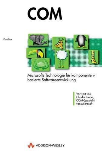 Stock image for COM . Microsofts Technologie fr komponentenbasierte Softwareentwicklung (Allgemein: Softwareentwicklung) for sale by medimops