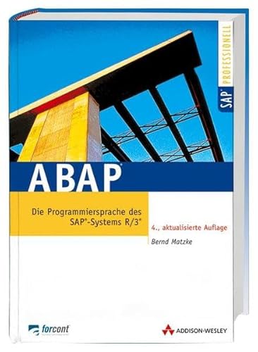 Beispielbild fr ABAP . Die Programmiersprache des SAP-Systems R/3 mit CD-ROM [Gebundene Ausgabe] Bernd Matzke ABAP Die Programmiersprache des SAP-Systems R / 3 Der schnelle und pragmatische Einstieg in die Programmierung mit ABAP/4 steht im Mittelpunkt dieses Buches. Es bercksichtigt die Neuerungen des Releases 4.6B der R/3-Software. Nach Einfhrung in das Entwicklungssystem werden ausfhrlich und durch bungen untersttzt die Grundlagen der ABAP/4-Programmierung vorgestellt. Erlutert werden unter anderen ABAP Objects, Programmierschnittstellen und die Hilfsmittel zur Programmierung. Ein eigenes Kapitel widmet sich Tips und Tricks und mglichen Programmierfallen. Eine Kurzreferenz der ABAP/4-Kommandos macht das Buch zu einer wertvollen Arbeitsgrundlage fr Programmierer. ABAP . Die Programmiersprache des SAP-Systems R/3 Bernd Matzke Programmiersprache Zusatzinfo Abb., 1 CD-ROM Sprache deutsch Mae 170 x 240 mm Einbandart gebunden Mathematik Informatik Informatiker Programmiersprachen Programmierwerk zum Verkauf von BUCHSERVICE / ANTIQUARIAT Lars Lutzer