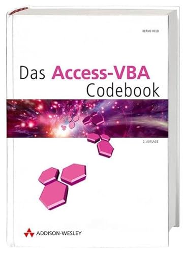 Stock image for Das Access-VBA Codebook. [Gebundene Ausgabe] Informatik Programmiersprachen Programmierwerkzeuge Access 2000 Programmierung Access 2002 Programmierer Access 2003 Programmierung Datenbank EDV Microsoft Office Visual BASIC fr Applikationen WINDOWS Informatiker Bernd Held Das Access-VBA Codebook Lsungen fr die tglichen Aufgaben des Programmierers Access ist bereits eine sehr mchtige Datenbankapplikation. Mit VBA lsst sich die ohnehin schon umfangreiche Funktionalitt noch erweitern und anpassen. Dieses Buch liefert zahlreiche, sofort verwertbare Programmbeispiele zu allen Gebieten der Access-VBA-Programmierung. Die Einteilung in Kategorien ermglicht es, alle enthaltenen Rezepte schnell aufzufinden. Die beschriebenen Funktionen knnen leicht in jede Access-Anwendung integriert werden und sparen Ihnen Entwicklungszeit fr immer wiederkehrende Aufgaben aus dem Alltag des Programmierers. Inhalt: Aus dem Inhalt Grundlegende Objekte Steuerelemente Formulare Berichte Ereignisbehandlung AD for sale by BUCHSERVICE / ANTIQUARIAT Lars Lutzer
