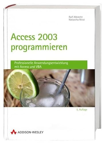 Beispielbild fr Access 2003 programmieren. Professionelle Anwendungsentwicklung mit Access und VBA mit CD-ROM (Gebundene Ausgabe) professionelle Datenbankanwendungen entwickeln Datenbanksprache SQL Programmiersprache Visual Basic Gestaltung und Programmierung von Formularen und Berichten Programmierarbeit Sicherheitsfunktionen von Access Microsoft SQL Server Access-XML-Funktionen Datenbankprogrammierer professionelle Access-Programmierung Datenbankabfragesprache SQL Visual Basic fr Applikationen VBA Objektorientierte Entwicklung mit Klassenmodulen Behandlung von Laufzeitfehlern Dr. Natascha Nicol Ralf Albrecht Microsoft Access Access- und VBA-Programmierung Anwendungsentwicklung mit VBA Makro-Programmiersprache von Microsoft Office Funktionalitten Konzepte Komponenten von Access Entwicklung komplexer Anwendungen Einsatz von Access in Client-Server-Umgebungen fortgeschrittene Access-Anwender Datenbankprogrammierer professionelle Datenbankanwendungen entwickeln Datenbanksprache SQL Programmiersprache zum Verkauf von BUCHSERVICE / ANTIQUARIAT Lars Lutzer