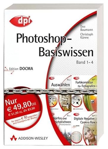 Stock image for photoshop-basiswissen; edition docma band 1 - 4 im schuber for sale by alt-saarbrcker antiquariat g.w.melling