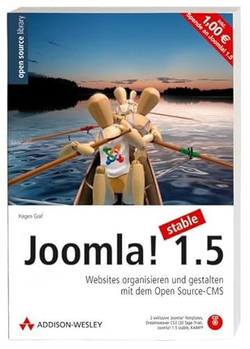 Stock image for Joomla! 1.5 - Mit 3 exklusiven Templates, allen Buchbeispielen und Dreamweaver 8-Trial auf CD: Websites organisieren und gestalten mit dem Open Source-CMS (Open Source Library) for sale by medimops