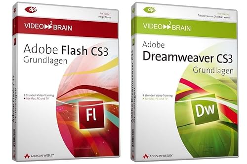 Beispielbild fr Adobe Flash CS3/Adobe Dreamweaver CS3 - Bundle: Zwei Video-Trainings zum Vorzugspreis! (AW Videotraining Grafik/Fotografie) zum Verkauf von medimops