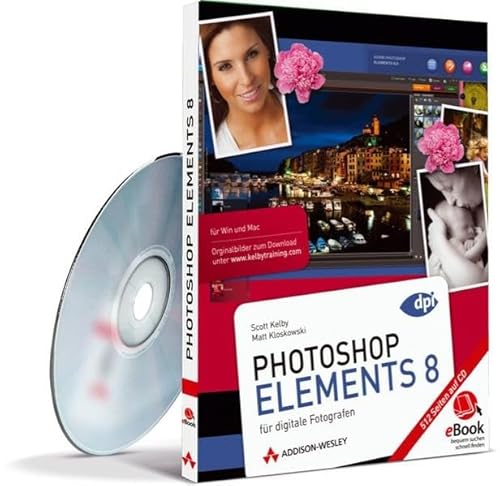 Imagen de archivo de Photoshop Elements 8 - eBook auf CD-ROM : Fr digitale Fotografie a la venta por Buchpark