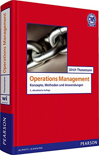 Imagen de archivo de Operations Management: Konzepte, Methoden und Anwendungen (Pearson Studium - Economic BWL) a la venta por medimops