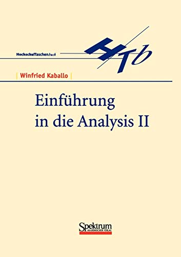 Stock image for Einfhrung in die Analysis, Bd.2: II for sale by medimops