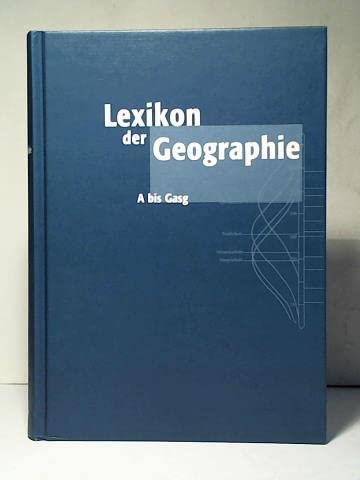 9783827403001: Lexikon der Geographie: Band 1