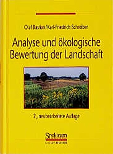 9783827409140: Analyse Und Akologische Bewertung Der Landschaft