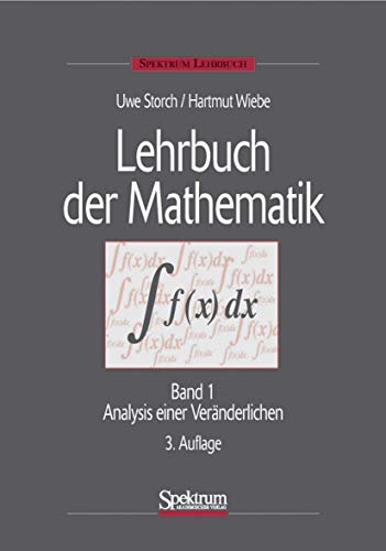 Stock image for Lehrbuch der Mathematik - Paket. Band 1-4 (1996-2001): Lehrbuch der Mathematik 1. Analysis einer Vernderlichen: BD 1 (Sav Mathematik) for sale by medimops