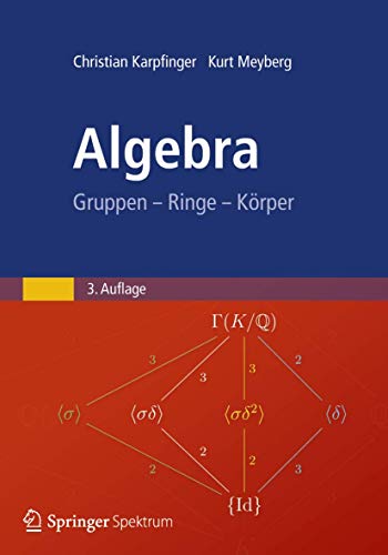 Stock image for Algebra: Gruppen - Ringe - Krper for sale by medimops