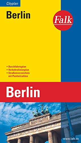 Stock image for Falk Cityplan Berlin 1:25 000-1:32 000: Durchfahrtsplan, Verkehrslinienplan, Stra enverzeichnis mit Postleitzahlen for sale by WorldofBooks