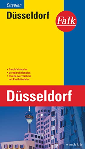 9783827901132: Falk Cityplan Dsseldorf 1:20 000: Mit Durchfahrtsplan, Verkehrslinienplan und Straenverzeichnis mit Postleitzahlen