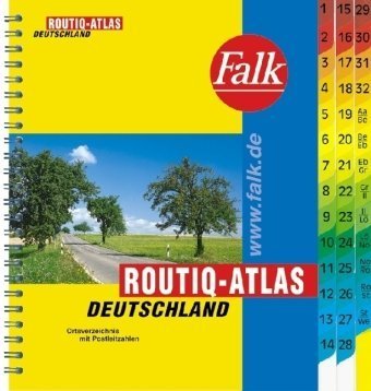 Beispielbild fr Falk Routiq-Atlas Deutschland 1:750 000 Ortsverzeichnis mit Postleitzahlen zum Verkauf von medimops