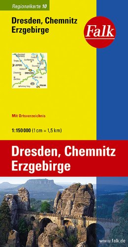 9783827918109: Falk Regionalkarte 10/Dresden