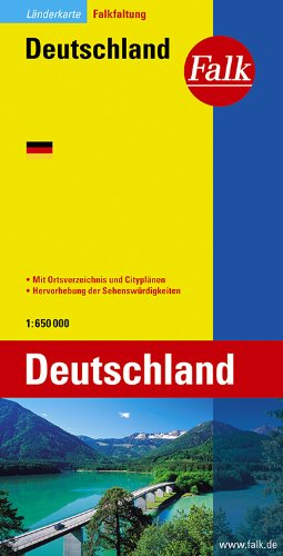 Beispielbild fr Falk Lnderkarte Falkfaltung Deutschland 1 : 650 000 zum Verkauf von medimops