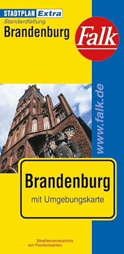 9783827922366: Falk Stadtplan Extra Standardfaltung Brandenburg: Straenverzeichnis mit Postleitzahlen. Standardfaltung