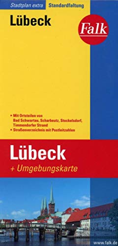 Falk Stadtplan Extra Standardfaltung Lübeck - Unbekannt