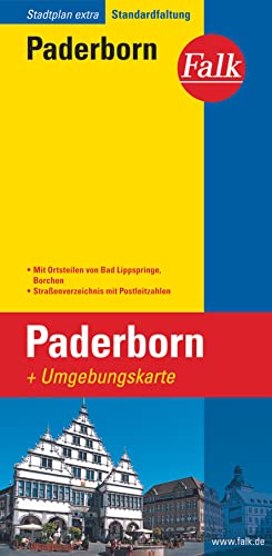 9783827925091: Falk Stadtplan Extra Paderborn 1:20 000: mit Ortsteilen von Bad Lippspringe, Borchen