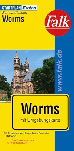 Falk Stadtplan Extra Standardfaltung Worms - NA