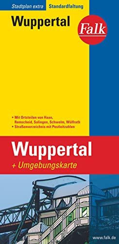 9783827926531: Falk Stadtplan Extra Wuppertal mit Umgebungskarte.
