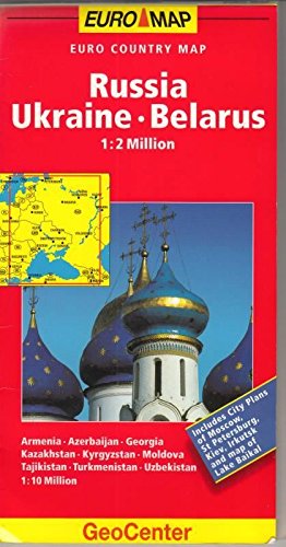 Imagen de archivo de Russia, Ukraine, Belarus GeoCenter Euro Map (GeoCenter Euro Map S.) a la venta por WorldofBooks