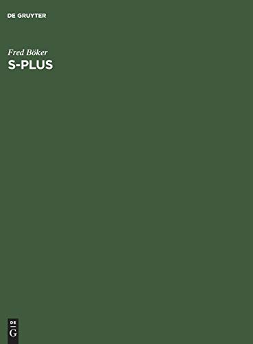 9783828200494: S-Plus: Learning by Doing. Eine Anleitung zum Arbeiten mit S-Plus (German Edition)