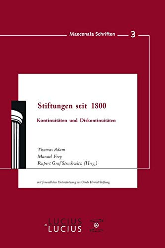 Stock image for Stiftungen seit 1800 for sale by Ria Christie Collections