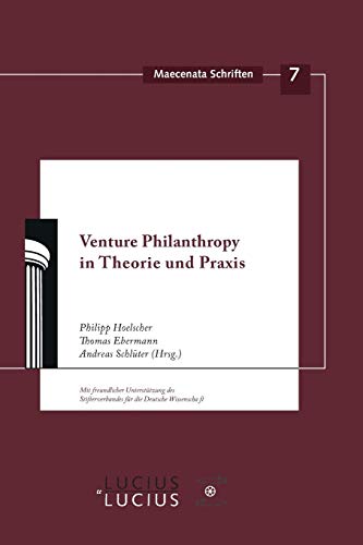 Stock image for Venture Philanthropy in Theorie und Praxis for sale by Chiron Media