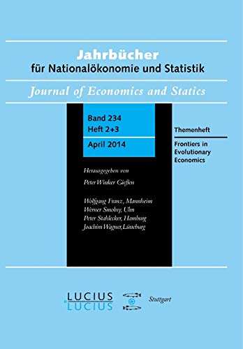 Stock image for Frontiers in Evolutionary Economics Themenheft 23Bd 2342014 Jahrbcher Fr Nationalkonomie Und Statistik for sale by PBShop.store US