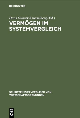 Stock image for Verm gen im Systemvergleich for sale by Ria Christie Collections