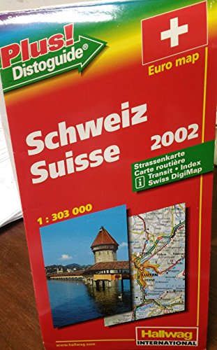 9783828300002: Rand McNally Hallwag Switzerland: Road Map : Distoguide
